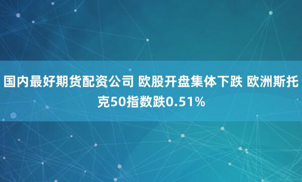 国内最好期货配资公司 欧股开盘集体下跌 欧洲斯托克50指数跌0.51%